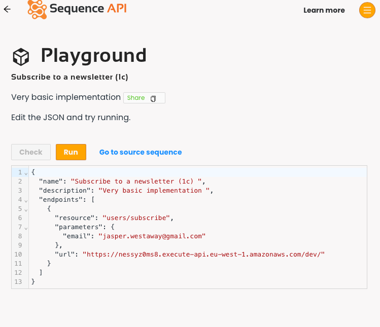 Running a Sequence (Part 2)